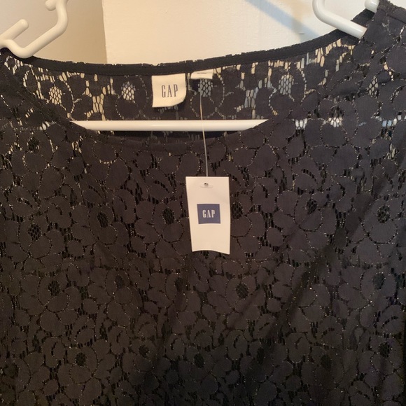 Gap Bell-sleeve Metallic Lace Top - Picture 3 of 4
